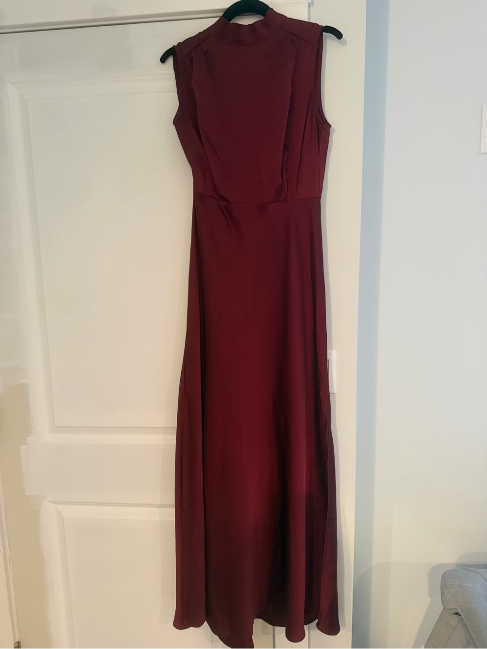 Lulus Sleeveless High-Neck Maxi Dress in Burgundy - Picture 4 of 6